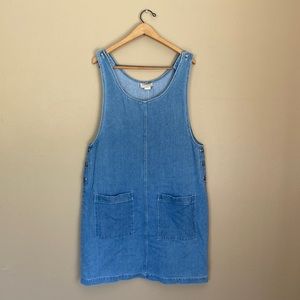 Light blue pinafore dress